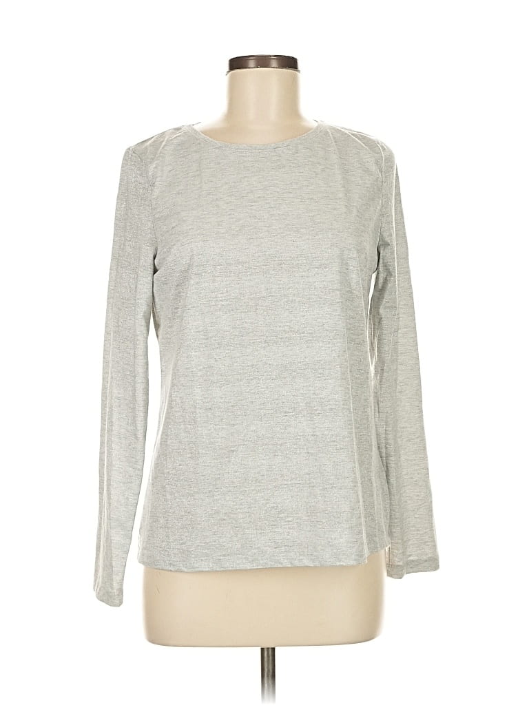 Pre-owned Talbots Outlet Long Sleeve T-shirt In Silver