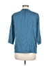 Cooper & Ella 100% Polyester Blue 3/4 Sleeve Blouse Size M - photo 2