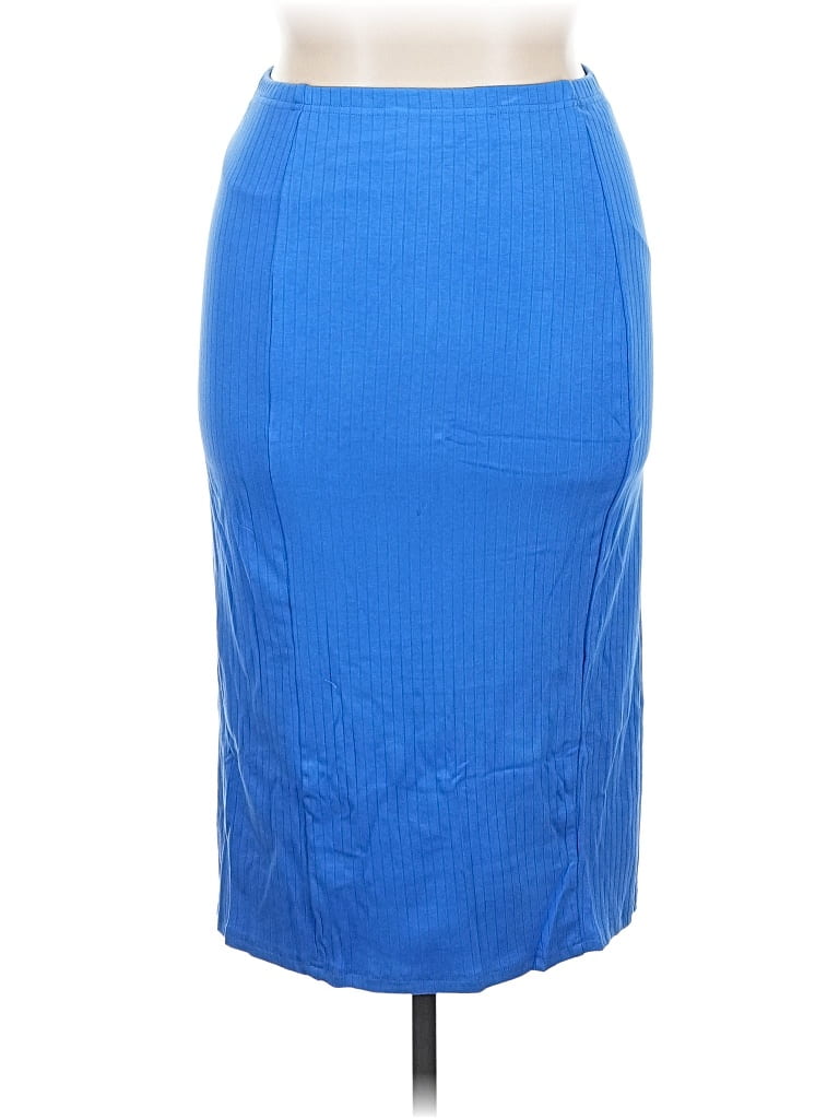 Pre-owned Unbranded Formal Skirt In Blue