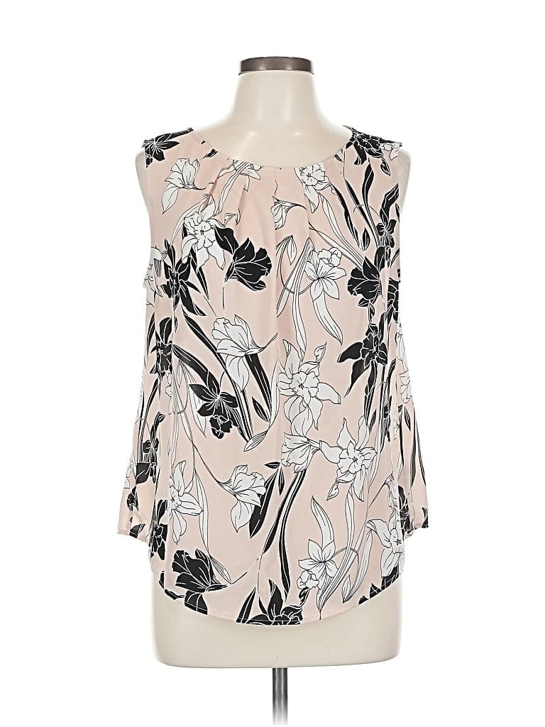 Pre-owned Worthington Sleeveless Blouse In White