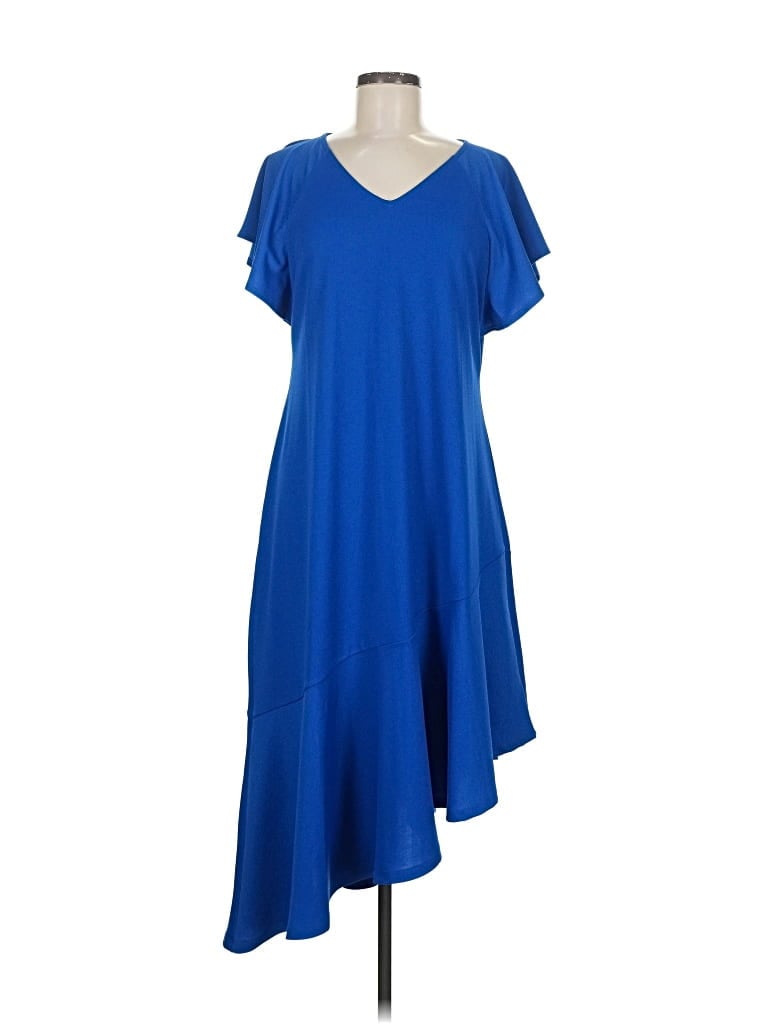 Click to view more detailed imagery on our partner's website Pre-owned Isaac Mizrahi Live Casual Dress In Blue