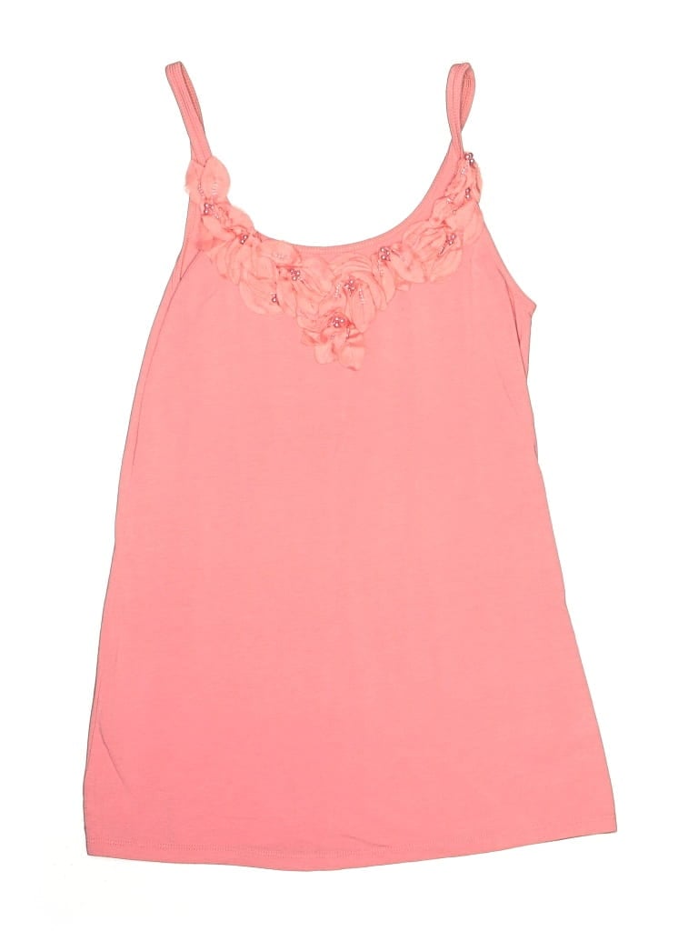 Pre-owned Ny & C Kids' Tank Top Pink Halter Neckline Tops