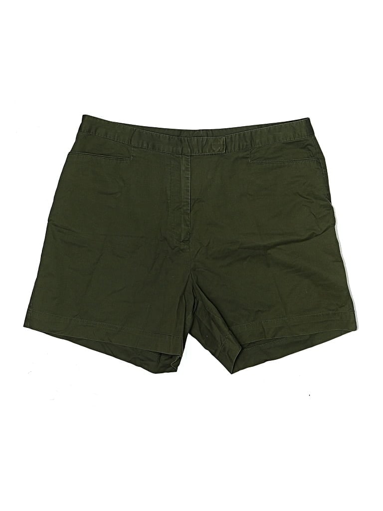 Pre-owned St. John's Bay Khaki Shorts In Green