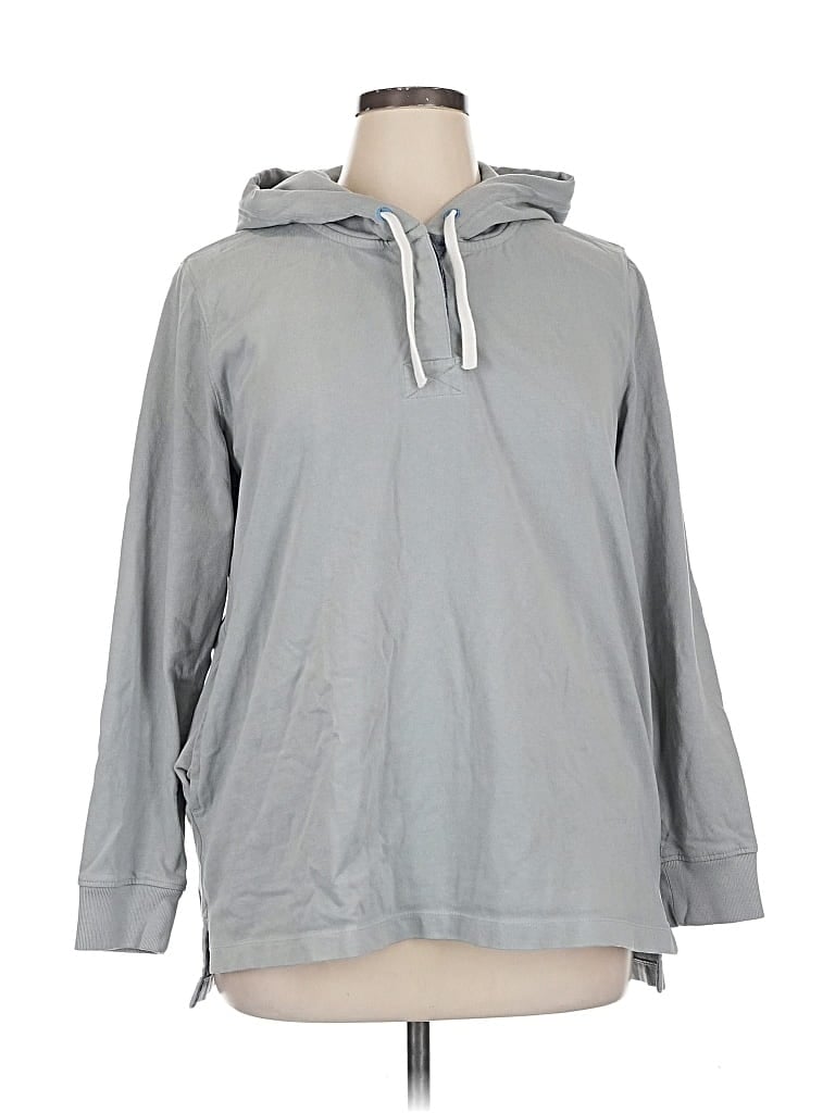 Pre-owned Lands' End Sweatshirt In Gray