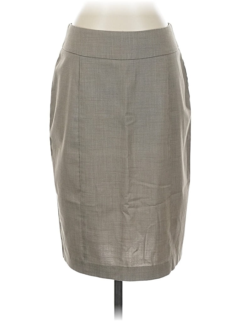 Pre-owned New York And Company Formal Skirt In Gray