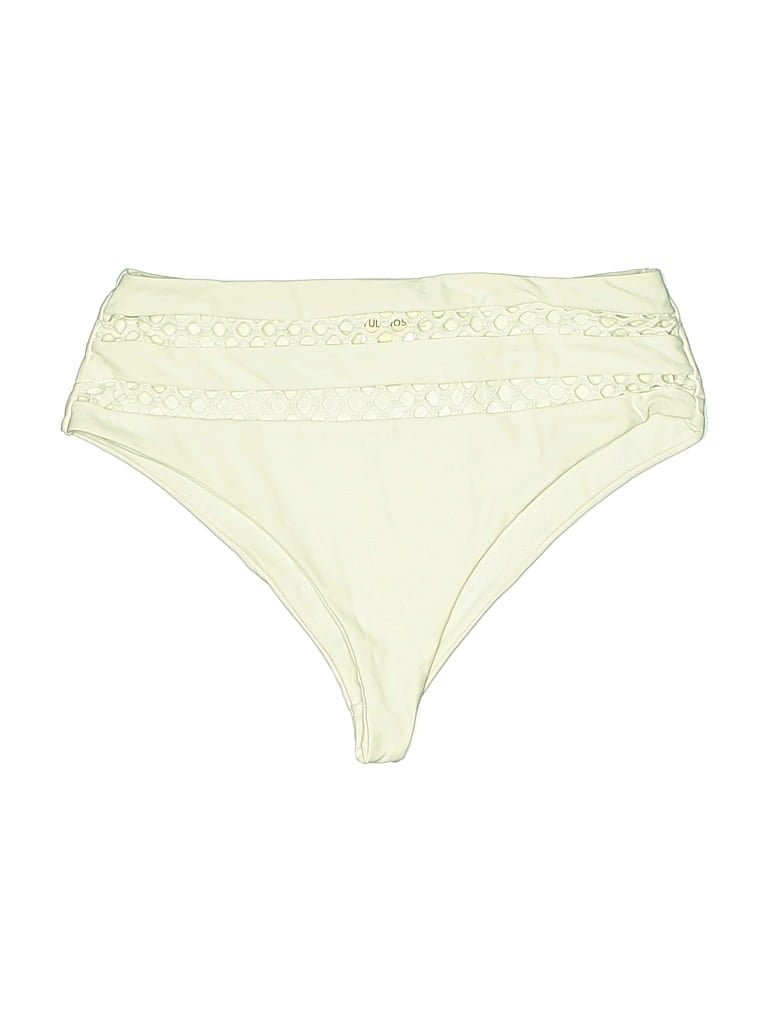 Pre-owned Tularosa Swimsuit Bottoms In White