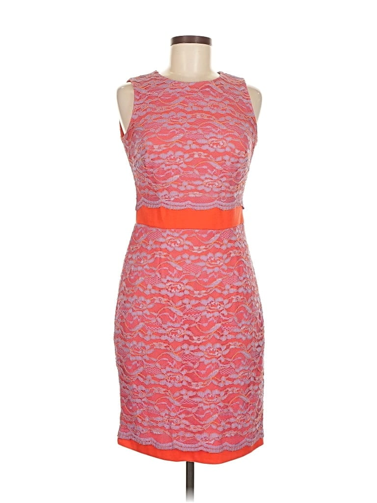 Pre-owned Ice Cocktail Dress In Orange