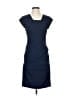 BCBGMAXAZRIA Solid Blue Cocktail Dress Size 4 - photo 1