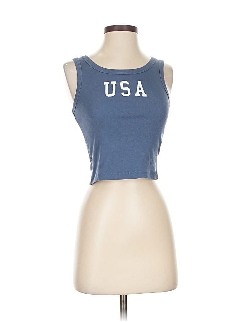 Pre-owned Grayson Threads Sleeveless T-shirt In Blue