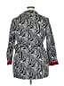Doncaster Collection Print Silver Black Coat Size 18 - photo 2