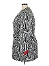 Doncaster Collection Print Silver Black Coat Size 18 - photo 5