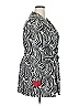 Doncaster Collection Print Silver Black Coat Size 18 - photo 4