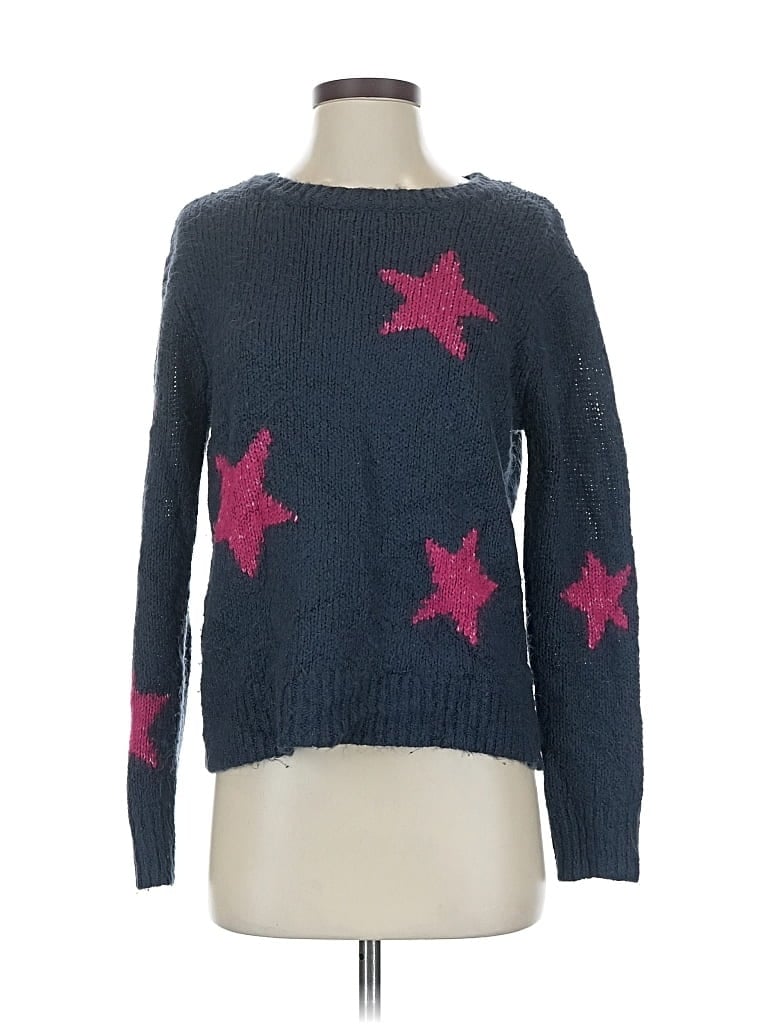 Pre-owned Michael Stars Pullover Sweater In Blue