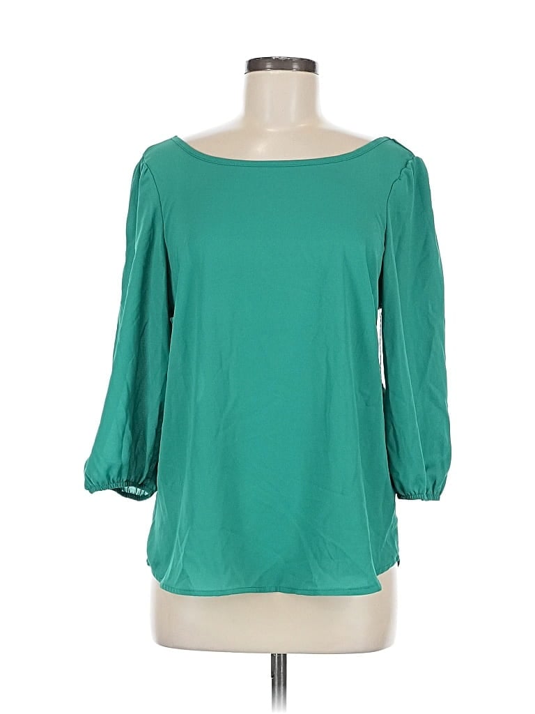 Pre-owned Miami 3/4 Sleeve Blouse In Blue