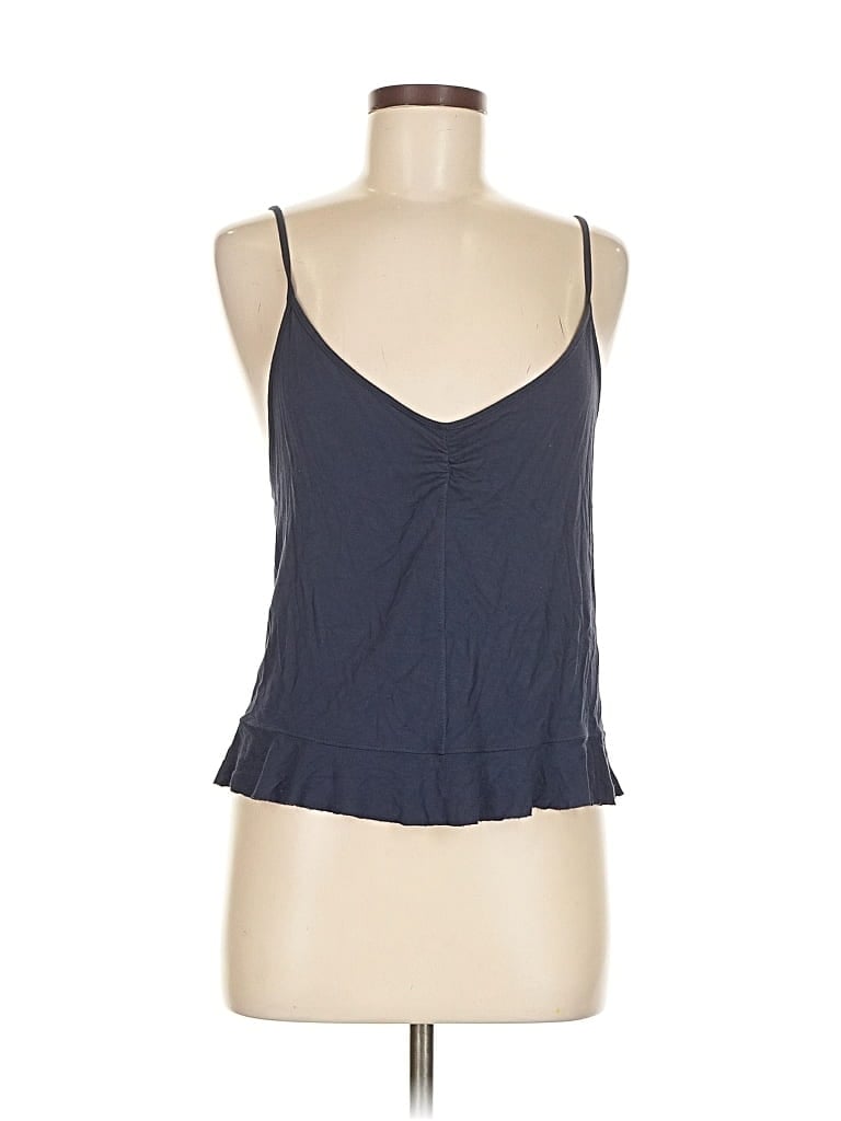 Click to view more detailed imagery on our partner's website Pre-owned American Eagle Outfitters Tank Top Blue Halter Neckline Tops
