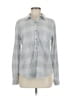 Maurices Houndstooth Gray Long Sleeve Blouse Size M - photo 1