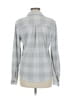 Maurices Houndstooth Gray Long Sleeve Blouse Size M - photo 2