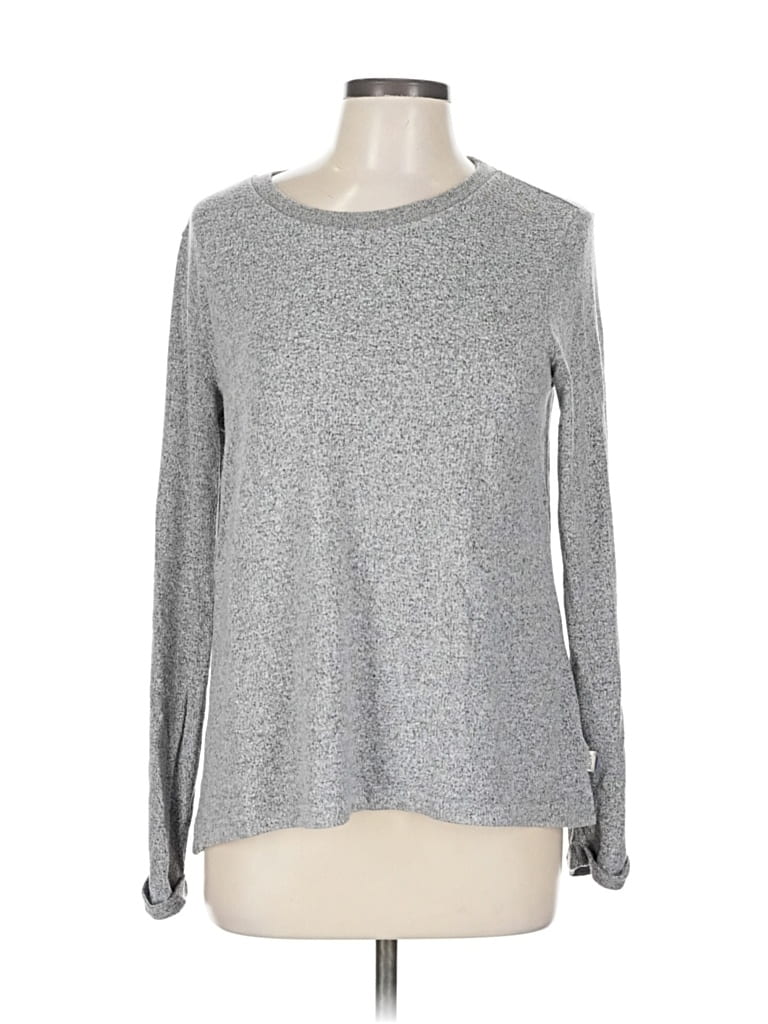 Pre-owned Roxy Long Sleeve T-shirt In Gray