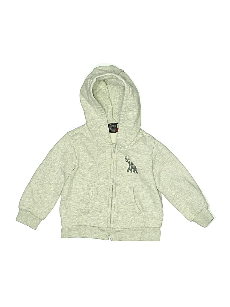 Pre-owned Banana Republic Kids' Zip Up Hoodie In Silver