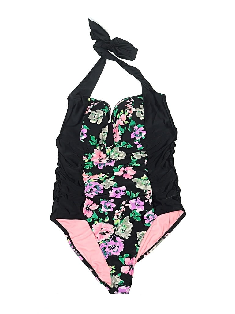 Pre-owned Adore Me One Piece Swimsuit In Black