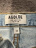 AGOLDE 100% Cotton Blue Denim Shorts Size 23 waist - photo 3