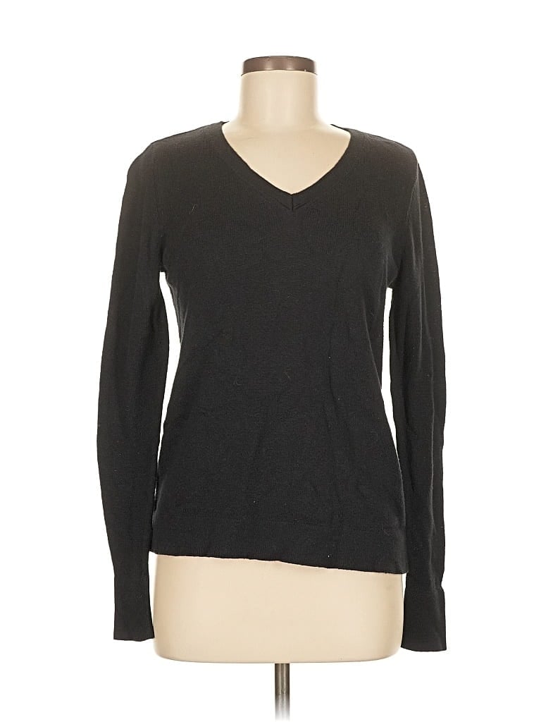 Pre-owned Ann Taylor Factory Pullover Sweater In Black