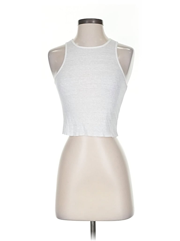 Pre-owned Bdg Tank Top Silver Halter Neckline Tops