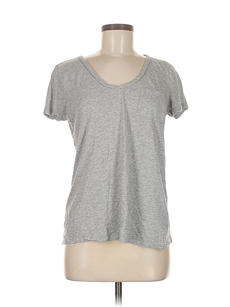 Pre-owned Caslon Short Sleeve T-shirt In Gray
