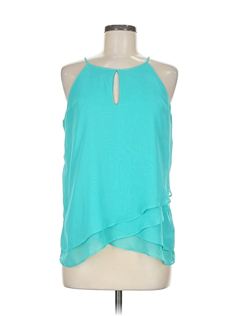 NY & C Pre-owned Sleeveless Blouse In Blue
