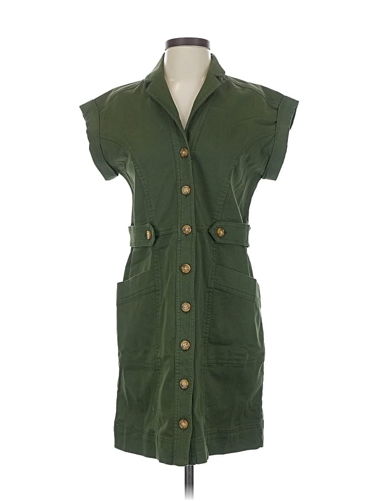 Pre-owned Ann Taylor Loft Casual Dress In Green