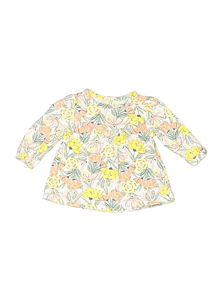 Pre-owned Just One You Made By Carter's Babies' 3/4 Sleeve Blouse In Yellow