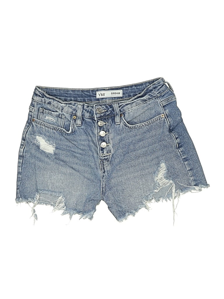 Click to view more detailed imagery on our partner's website Pre-owned Ymi Denim Shorts In Blue