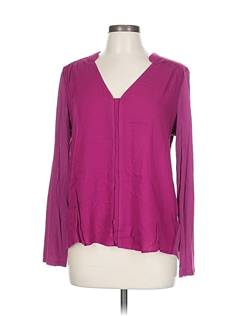 Click to view more detailed imagery on our partner's website Pre-owned Splendid Long Sleeve T-shirt In Purple