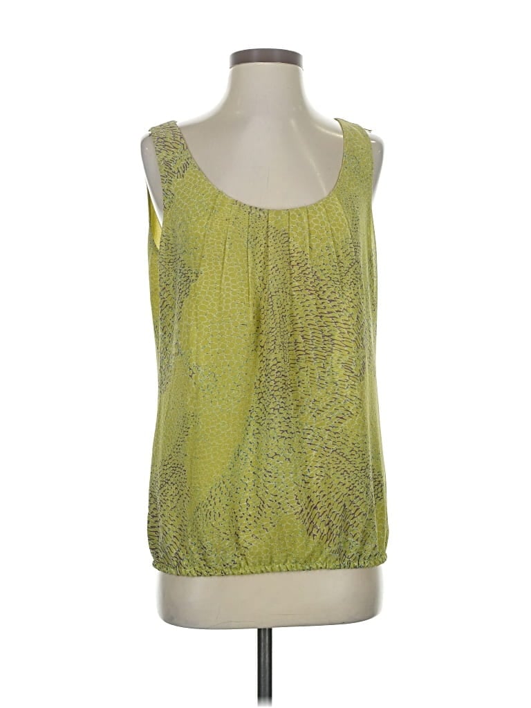 Pre-owned Banana Republic Tank Top Green Strapless Neckline Tops