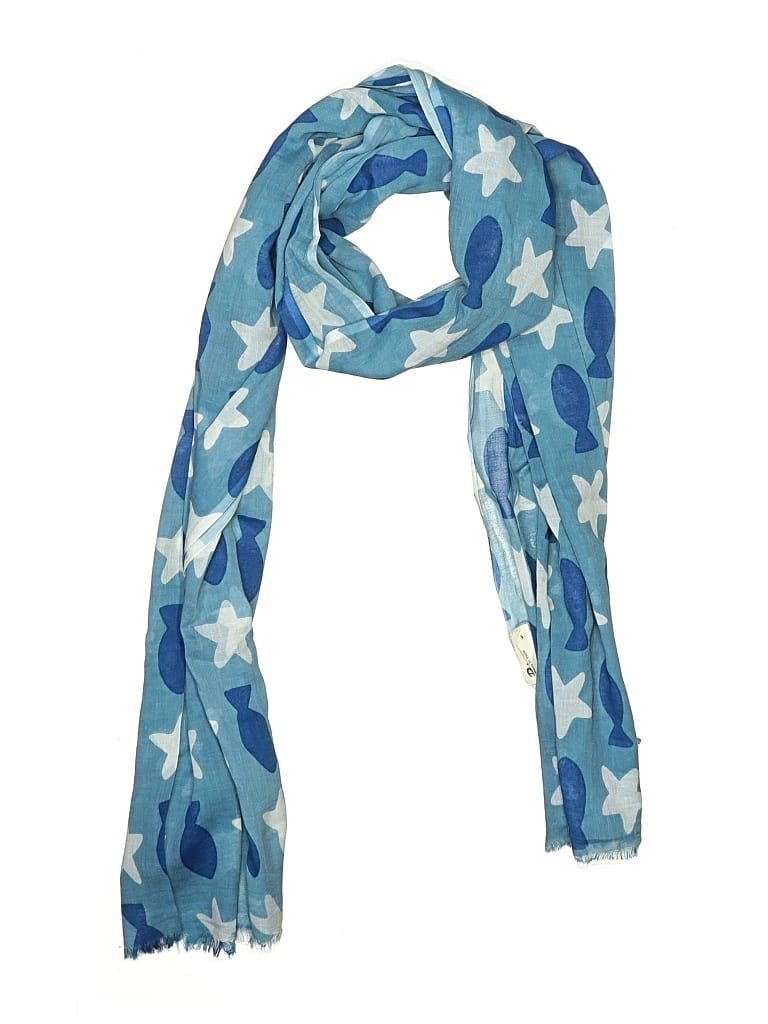 Pre-owned Assorted Brands Scarf In Blue