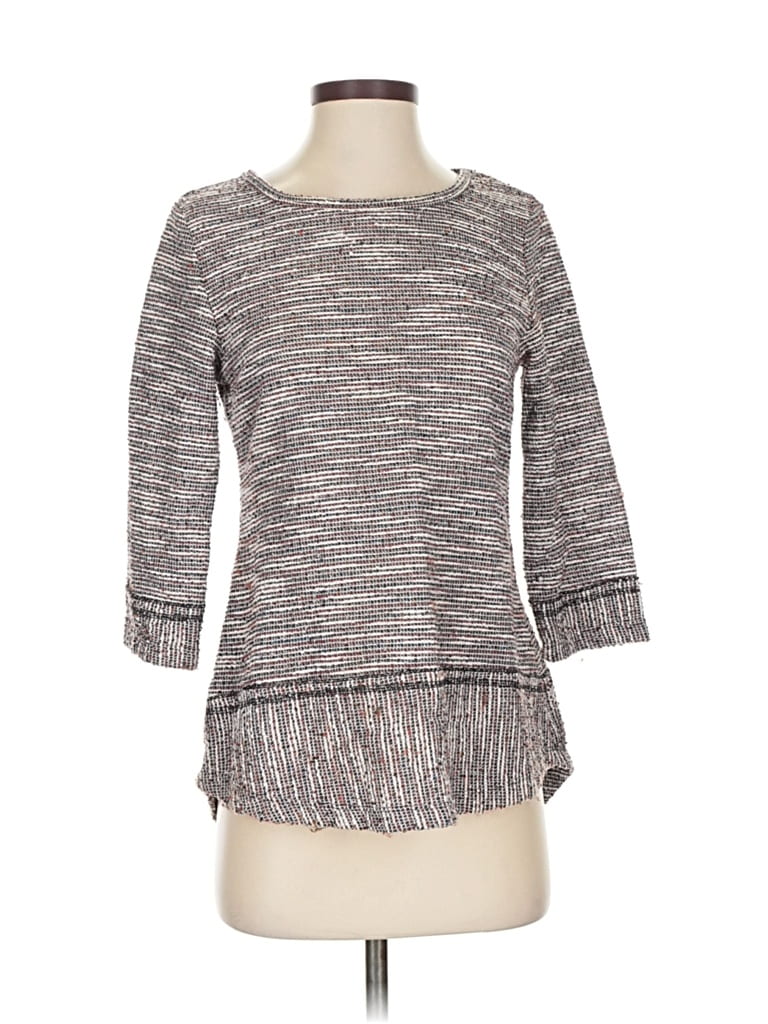 Pre-owned Carolyn Taylor Pullover Sweater In Gray