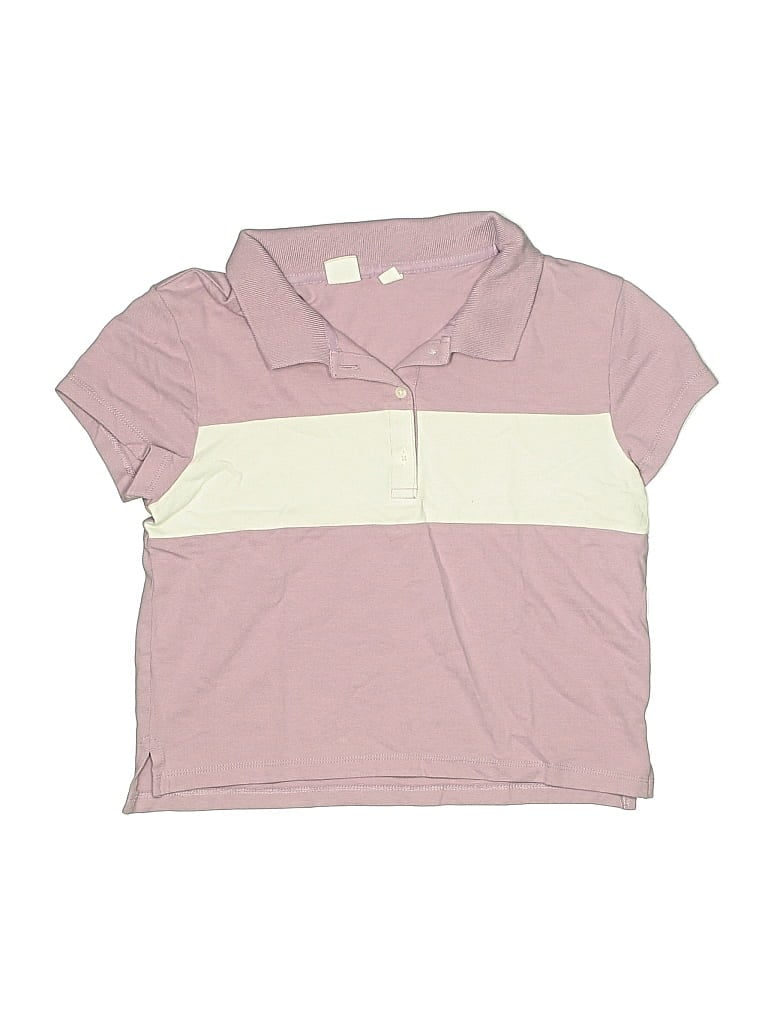 Pre-owned Gap Kids' Short Sleeve Polo Shirt In Purple