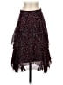 Joie 100% Polyester Print Red Black Casual Skirt Size 0 - photo 1