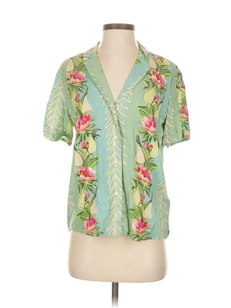MAISON SCOTCH Pre-owned Short Sleeve Blouse In Green