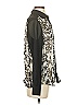 Ravel Animal Print Silver Long Sleeve Blouse Size S - photo 4