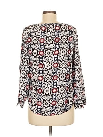 Nell Long Sleeve Silk Top (view 2)