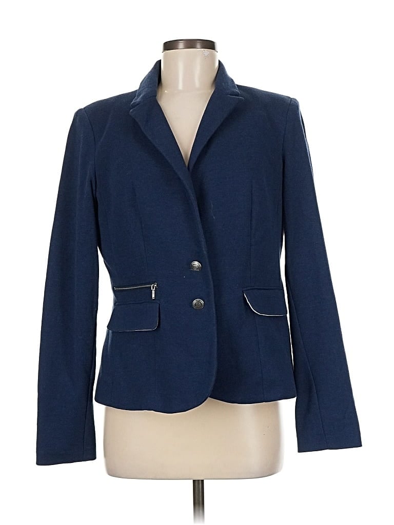 Pre-owned Peck & Peck Blazer Jacket In Blue
