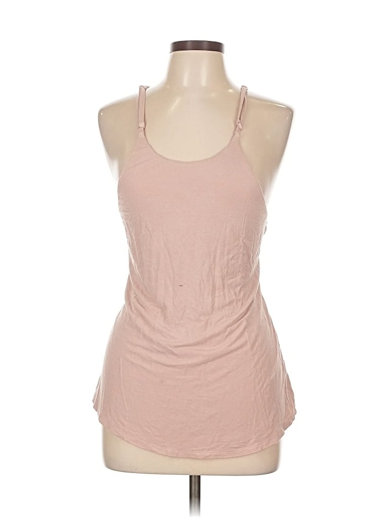 Pre-owned Naked Zebra Tank Top Pink Halter Neckline Tops