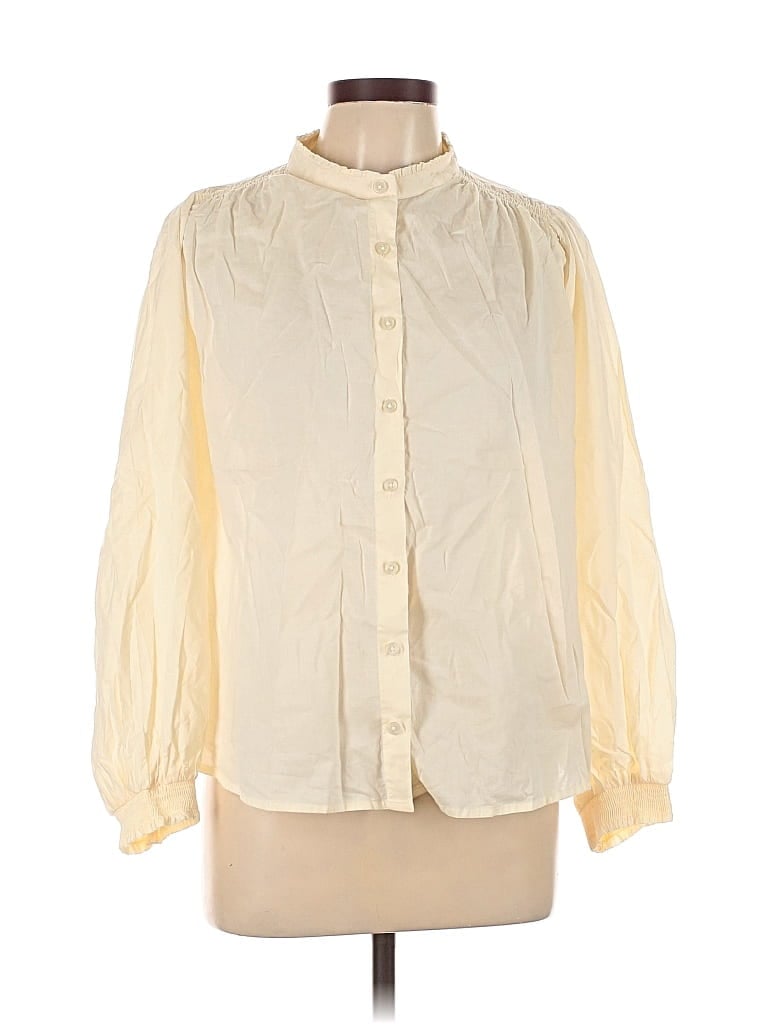 JESSICA SIMPSON Pre-owned 3/4 Sleeve Blouse In White