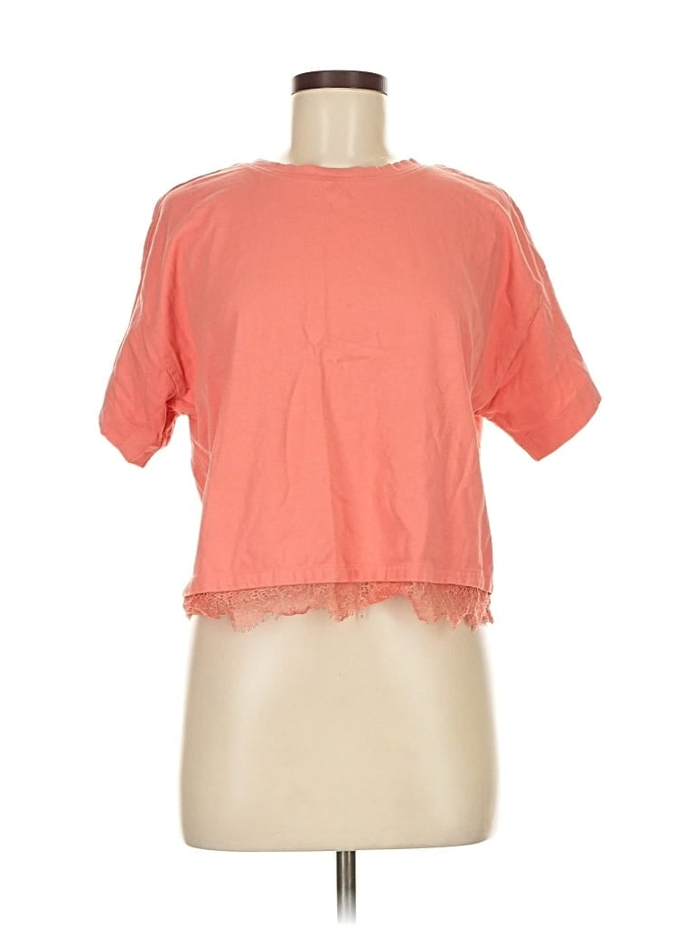 Pre-owned Ann Taylor Loft Short Sleeve T-shirt In Orange