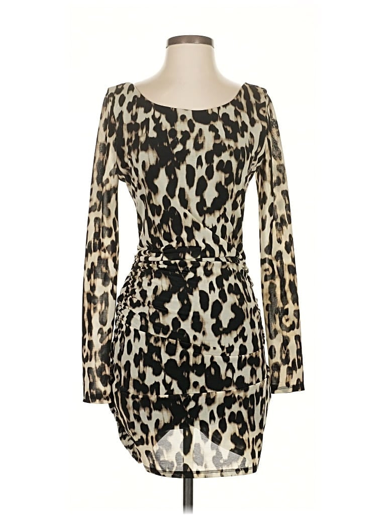 Pre-owned Guess Cocktail Dress In Brown