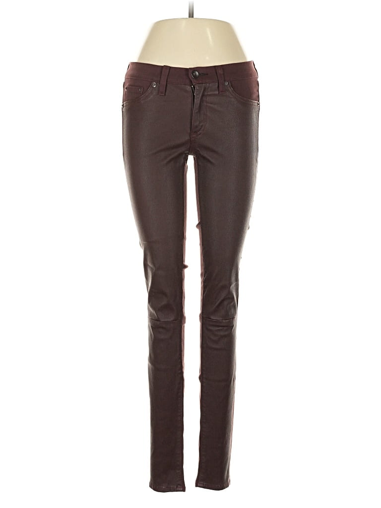 Pre-owned Rag & Bone Jeans In Burgundy