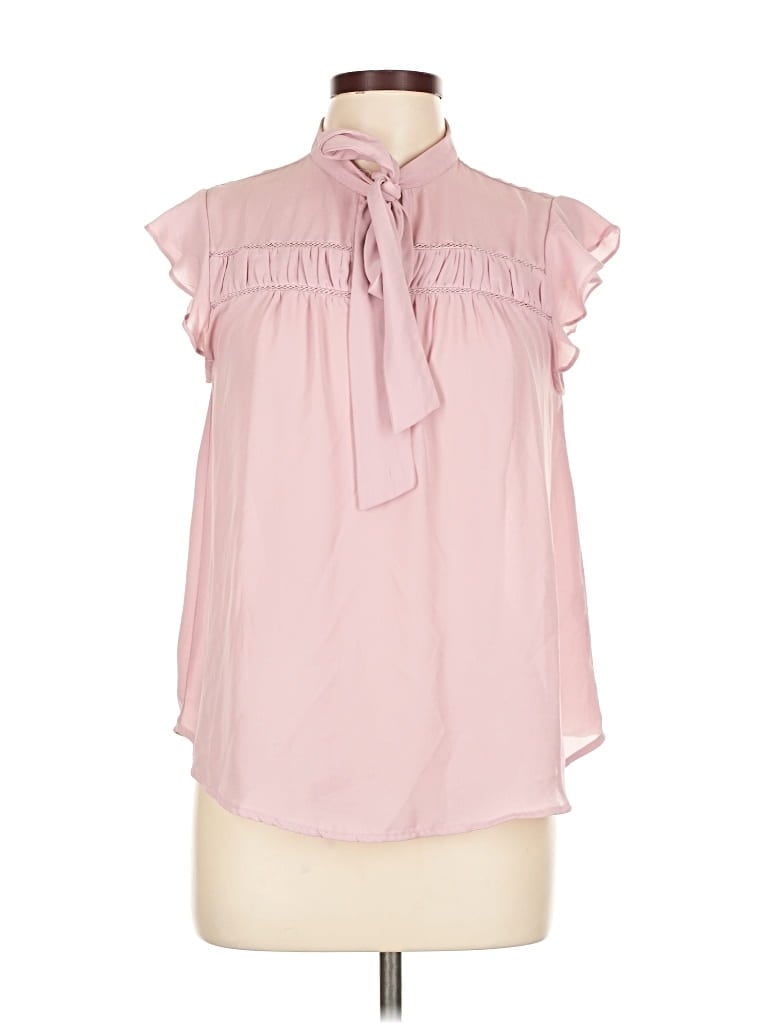 Pre-owned E&m Collection Sleeveless Blouse In Pink