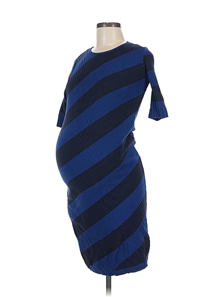 Pre-owned A Pea In The Pod Casual Dress In Blue
