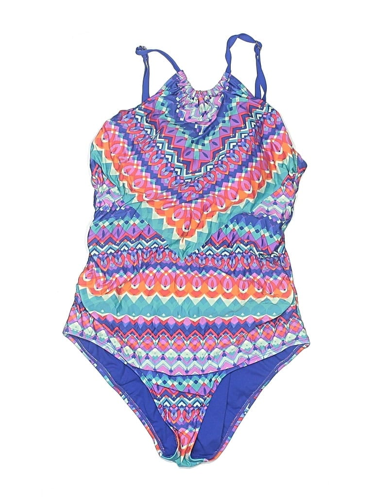 Pre-owned Jantzen One Piece Swimsuit In Blue